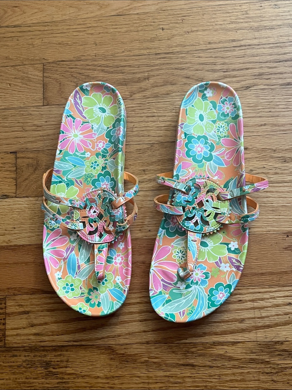 Belk Floral Multicolor Women's Thong Sandals